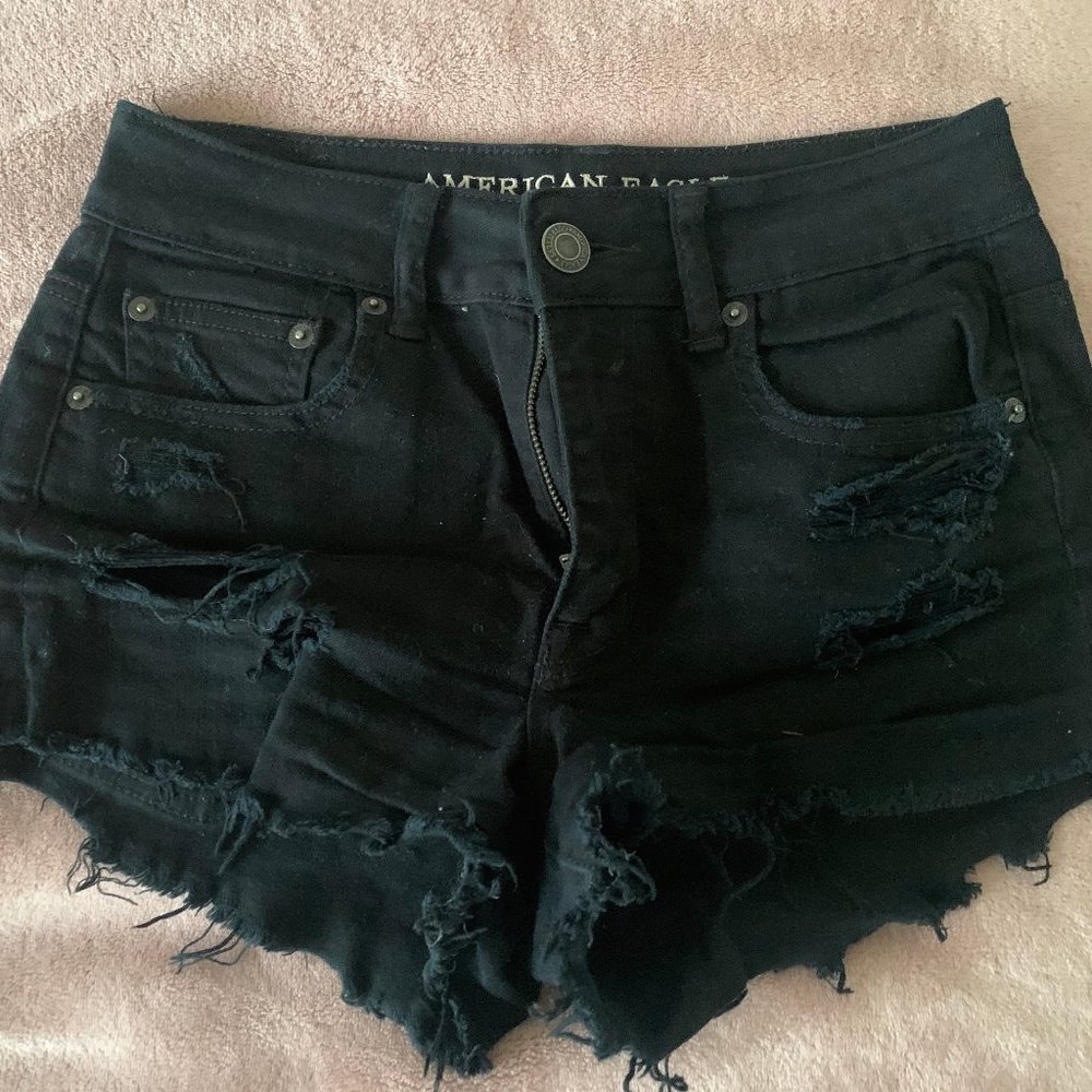 Black High waisted shorts
